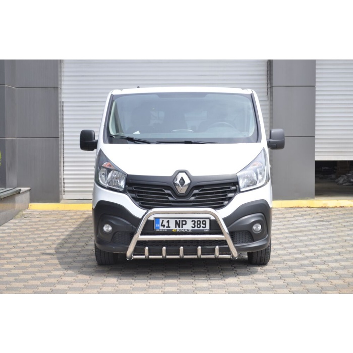 BullBar fata Renault Trafic SWB 15-Prezent - ARP INFORM, Chrome - imagine 5