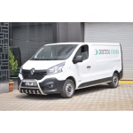 BullBar fata Renault Trafic SWB 15-Prezent - ARP INFORM, Chrome - imagine 2