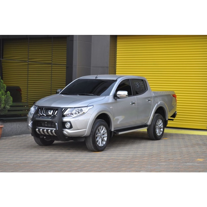 BullBar fata Mitsubishi L200 Triton 15-Prezent - ARP TWEN,Negru - Chrome - imagine 2