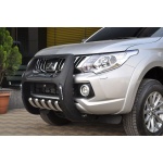 BullBar fata Mitsubishi L200 Triton 15-Prezent - ARP TWEN,Negru - Chrome - imagine 5