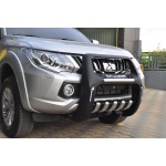 BullBar fata Mitsubishi L200 Triton 15-Prezent - ARP TWEN,Negru - Chrome - imagine 4