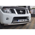 Bara protectie fata Nissan Navara 10-14 - ARP ARROW, Chrome - imagine 4
