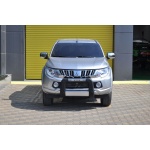 BullBar fata Mitsubishi L200 Triton 15-Prezent - ARP WINBO, Negru - Chrome - imagine 3