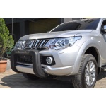 BullBar fata Mitsubishi L200 Triton 15-Prezent - ARP WINBO, Negru - Chrome - imagine 2