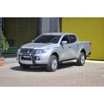 BullBar fata Mitsubishi L200 Triton 15-Prezent - ARP ATLANTIC Negru - Chrome, proiectoare de ceata - imagine 2