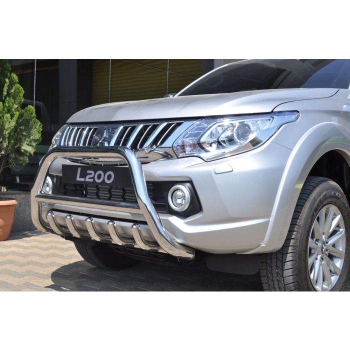 Bullbar fata Mitsubishi L200 TRITON [15-Prezent] - ARP INFORM, Chrome - imagine 3