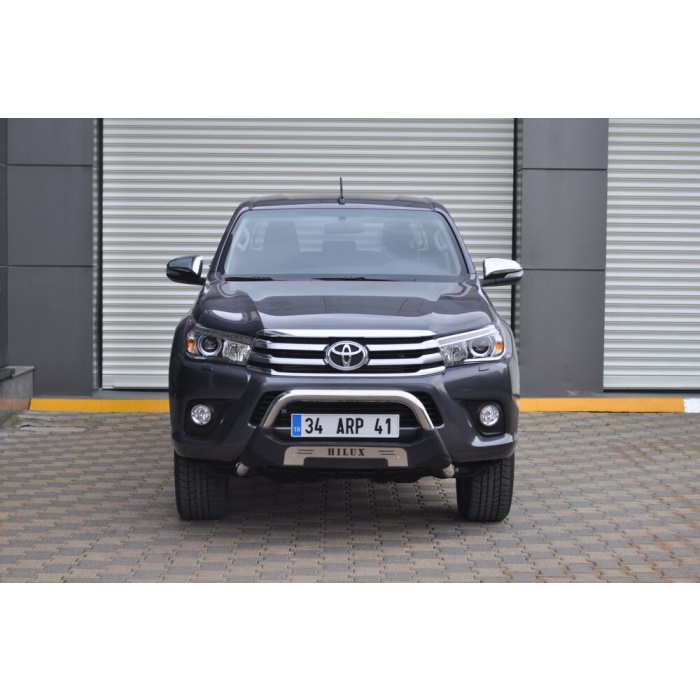 Bullbar fata Toyota HILUX [15-Prezent] - ARP AMAZON, Negru - Chrome - imagine 4