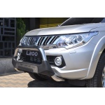Bullbar fata Mitsubishi L200 TRITON [15-Prezent] - ARP AMAZON, Negru - Chrome - imagine 3