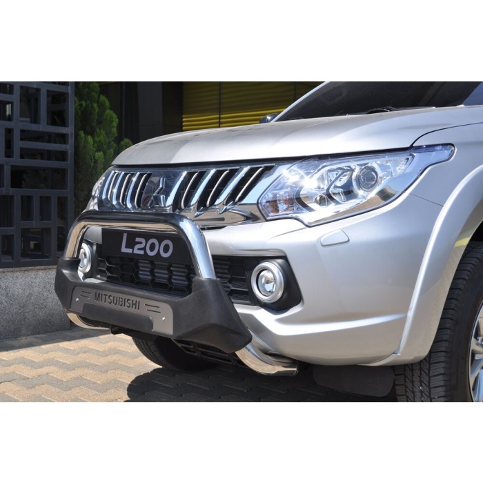 Bullbar fata Mitsubishi L200 TRITON [15-Prezent] - ARP AMAZON, Negru - Chrome - imagine 3