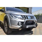 Bullbar fata Mitsubishi L200 TRITON [15-Prezent] - ARP AMAZON, Negru - Chrome - imagine 5