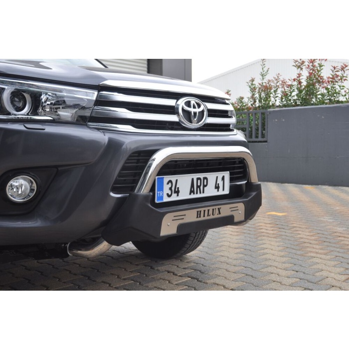 Bullbar fata Toyota HILUX [15-Prezent] - ARP AMAZON, Negru - Chrome - imagine 2