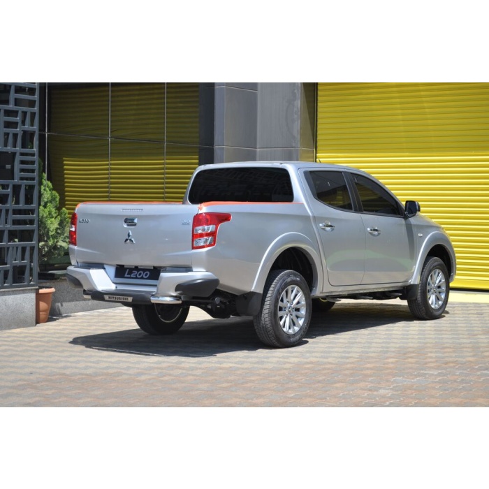Bara de protectie spate Mitsubishi L200 Triton 15-Prezent- ARP TITANIC Negru - Chrome - imagine 2