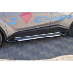 Praguri Laterale Toyota CHR 16 -> - ARP Artemis Silver - imagine 8