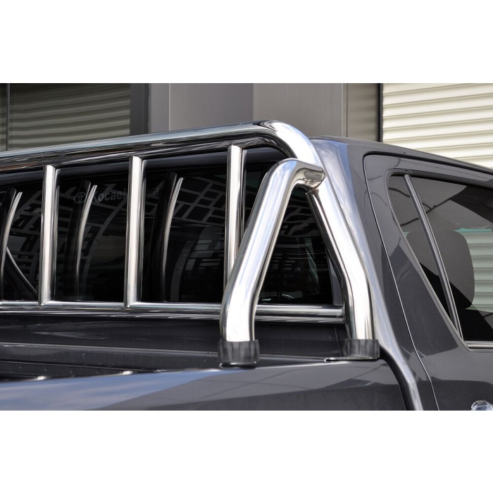 Rollbar Toyota Hilux 15-Prezent din otel inoxidabil - ARP SEAMAN, chrome - imagine 4