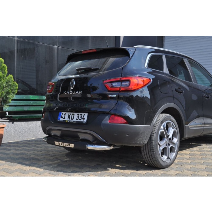 Bara de protectie spate Renault Kadjar 15-Prezent- ARP TITANIC Negru - Chrome - imagine 2
