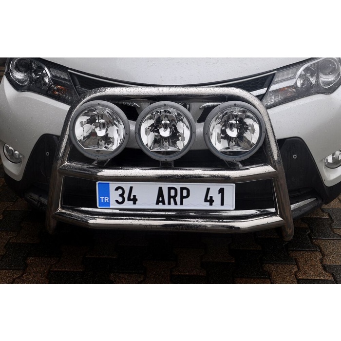Bullbar fata Toyota RAV 4 [13-15] - ARP KUNGSBACKA, Chrome, cu suporti pentru LEDbar-uri sau Proiectoare - imagine 11