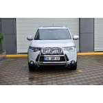 Bullbar fata Mitsubishi OUTLANDER [13-Prezent] - ARP KUNGSBACKA, Chrome, cu suporti pentru LEDbar-uri sau Proiectoare - imagine 5