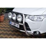 Bullbar fata Mitsubishi OUTLANDER [13-Prezent] - ARP KUNGSBACKA, Chrome, cu suporti pentru LEDbar-uri sau Proiectoare - imagine 2