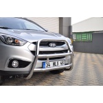 Bullbar fata Hyundai IX35 [10-14] - ARP KUNGSBACKA, Chrome, cu suporti pentru LEDbar-uri sau Proiectoare - imagine 2