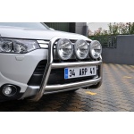 Bullbar fata Mitsubishi OUTLANDER [13-Prezent] - ARP KUNGSBACKA, Chrome, cu suporti pentru LEDbar-uri sau Proiectoare - imagine 3