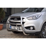 Bullbar fata Hyundai IX35 [10-14] - ARP KUNGSBACKA, Chrome, cu suporti pentru LEDbar-uri sau Proiectoare - imagine 4