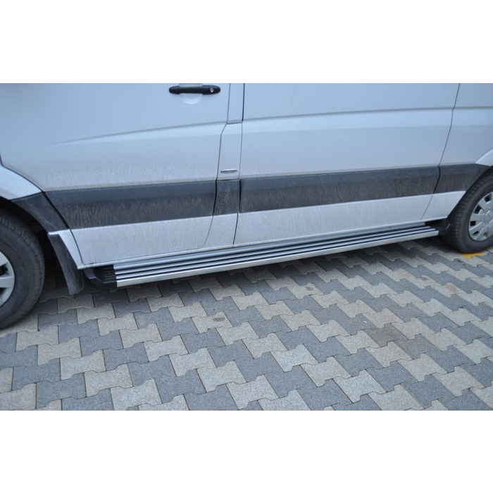 Praguri Laterale Mercedes Sprinter LWB 14 -> - ARP Ronesans Silver - imagine 10