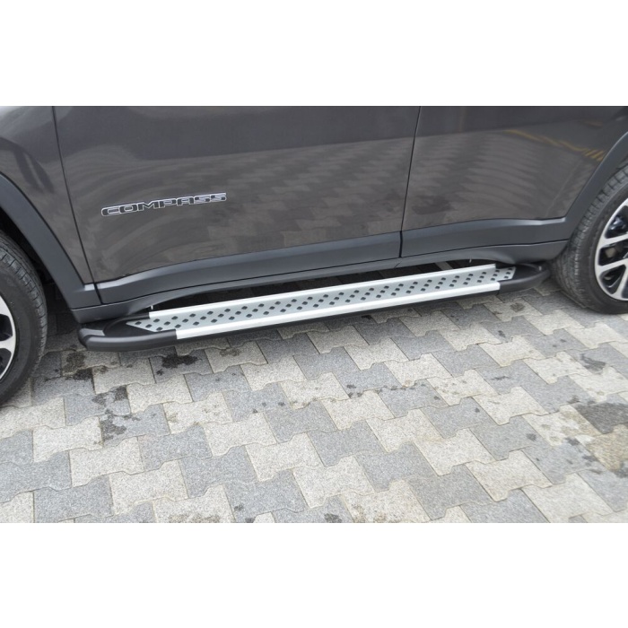 Praguri Laterale Jeep Compas 17 -> - ARP Artemis Silver - imagine 9