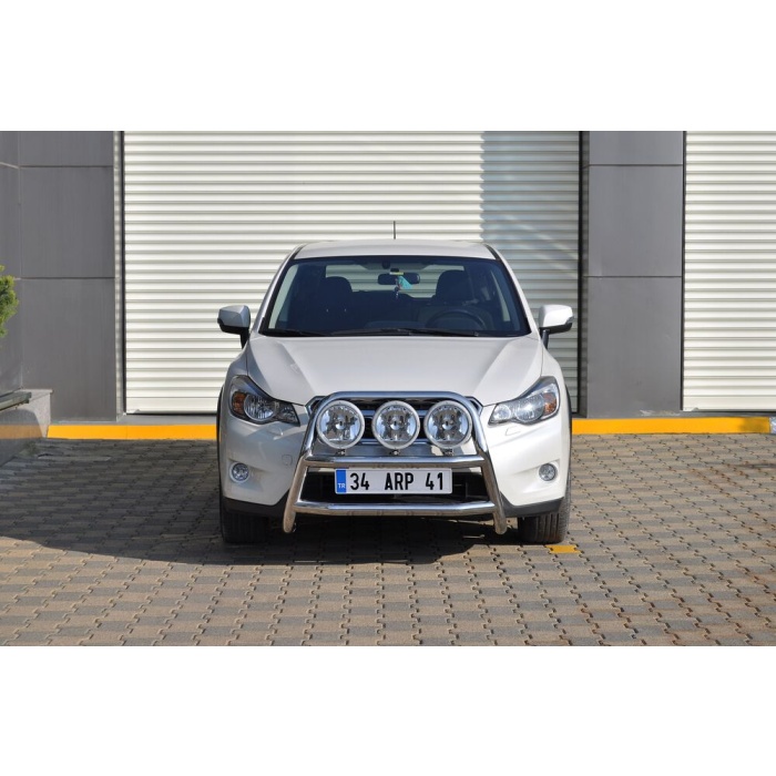 Bullbar fata Subaru XV [12-Prezent] - ARP KUNGSBACKA, Chrome, cu suporti pentru LEDbar-uri sau Proiectoare - imagine 5