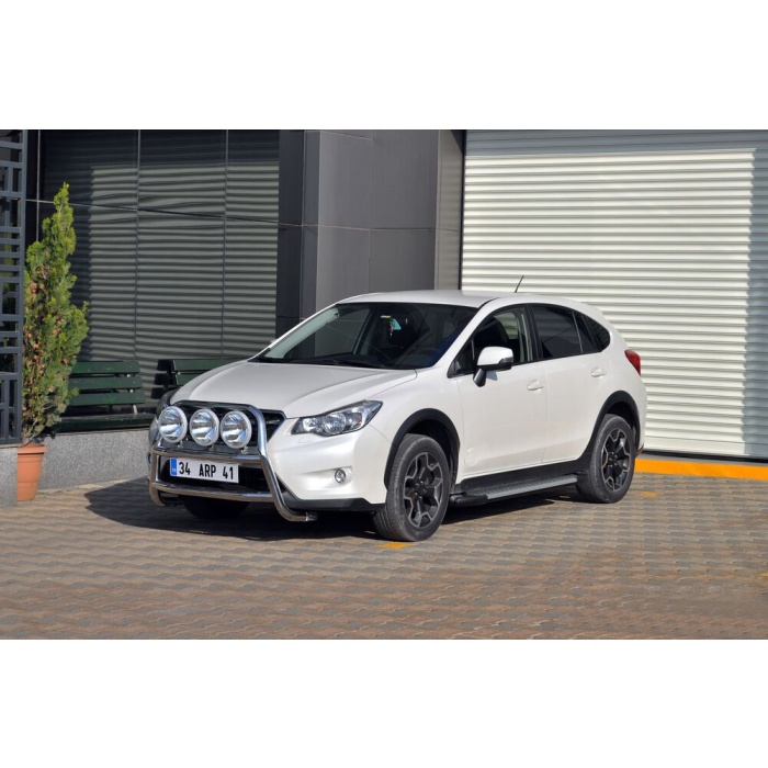 Bullbar fata Subaru XV [12-Prezent] - ARP KUNGSBACKA, Chrome, cu suporti pentru LEDbar-uri sau Proiectoare - imagine 3