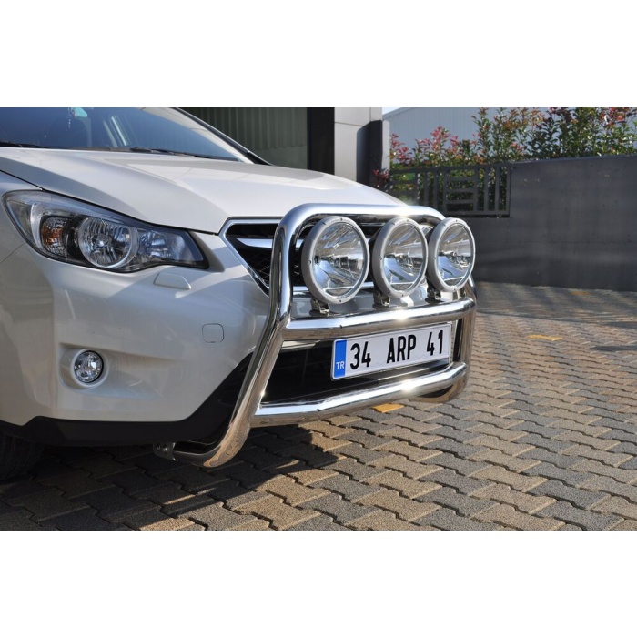Bullbar fata Subaru XV [12-Prezent] - ARP KUNGSBACKA, Chrome, cu suporti pentru LEDbar-uri sau Proiectoare - imagine 4