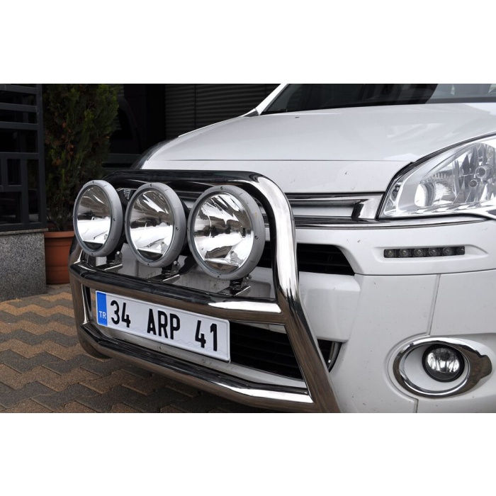 Bullbar fata Citroen BERLINGO [08-Prezent] - ARP KUNGSBACKA, Chrome, cu suporti pentru LEDbar-uri sau Proiectoare - imagine 5