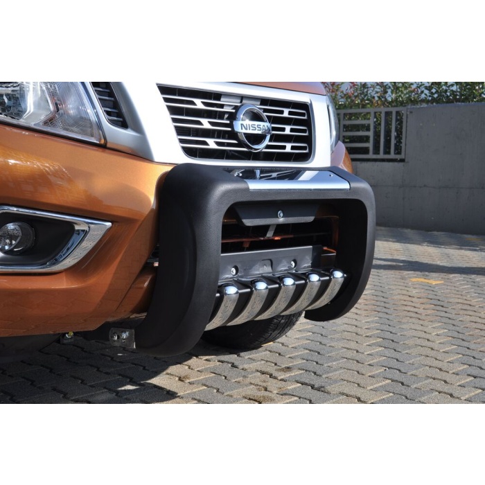 BullBar fata Nissan Navara 15-Prezent - ARP ATLAS, Negru - Chrome - imagine 5