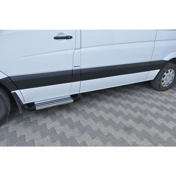 Praguri Laterale Mercedes Sprinter LWB 14 -> - ARP Ronesans Silver - imagine 7