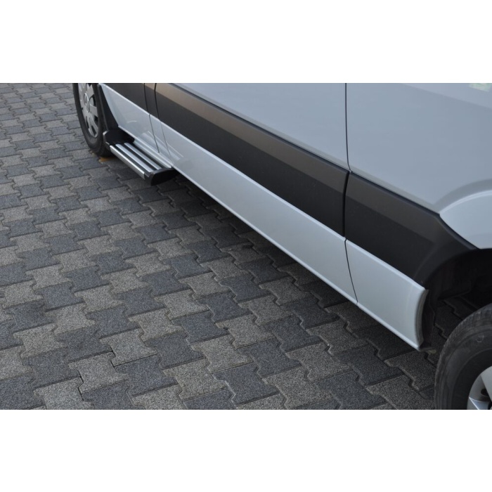 Praguri Laterale Mercedes Sprinter LWB 14 -> - ARP Ronesans Silver - imagine 4
