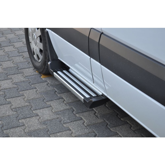 Praguri Laterale Mercedes Sprinter LWB 14 -> - ARP Ronesans Silver - imagine 5