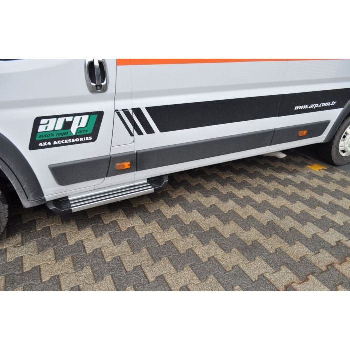 Praguri Laterale Fiat Ducato SWB-MWB-LWB 15 -> - ARP Ronesans Silver - imagine 7