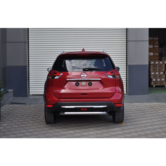 Bara de protectie spate Nissan X-Trail 17-Prezent - ARP PLUTON - Chrome - imagine 4