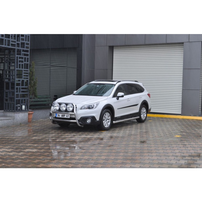 Bullbar fata Subaru OUTBACK [15-Prezent] - ARP KUNGSBACKA, Chrome, cu suporti pentru LEDbar-uri sau Proiectoare - imagine 5