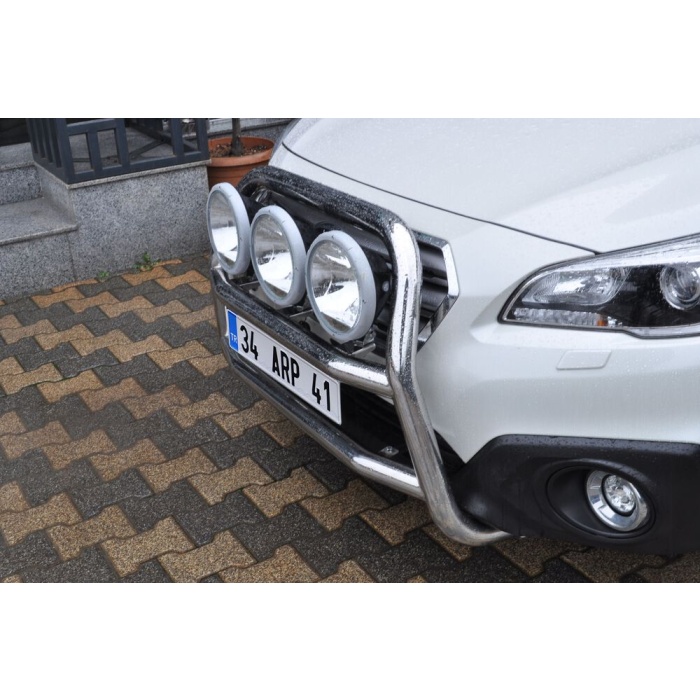 Bullbar fata Subaru OUTBACK [15-Prezent] - ARP KUNGSBACKA, Chrome, cu suporti pentru LEDbar-uri sau Proiectoare - imagine 2