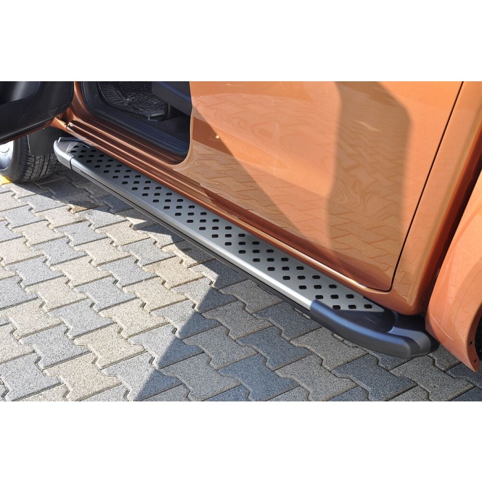 Praguri Laterale Nissan Navara 15 -> - ARP Artemis Silver - imagine 7