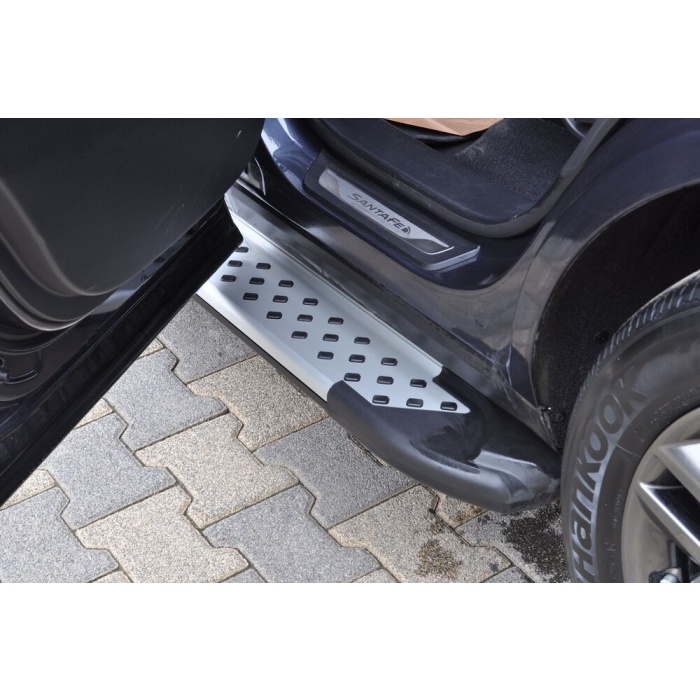 Praguri Laterale Hyundai Santa Fe 13 -> - ARP Artemis Silver - imagine 17