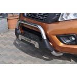 Bullbar fata Nissan NAVARA [15-Prezent] - ARP AMAZON, Negru - Chrome - imagine 3