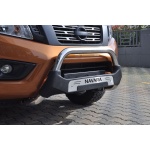 Bullbar fata Nissan NAVARA [15-Prezent] - ARP AMAZON, Negru - Chrome