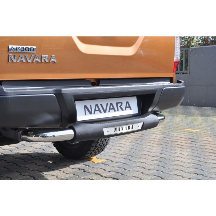 Bara de protectie spate Nissan Navara 15-Prezent- ARP TITANIC Negru - Chrome - imagine 3