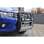 BullBar fata Toyota Hilux 15-Prezent - ARP ATLANTIC Negru - Chrome, proiectoare de ceata - imagine 3