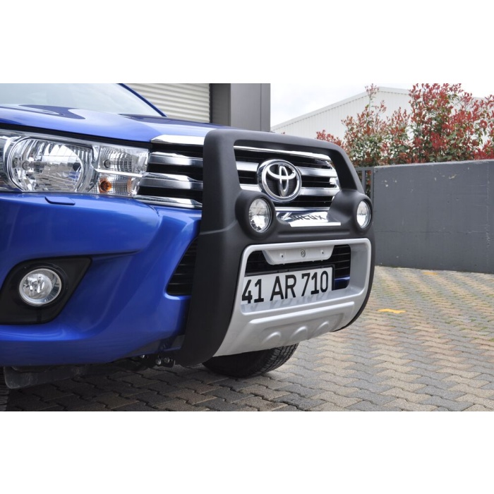 BullBar fata Toyota Hilux 15-Prezent - ARP ATLANTIC Negru - Chrome, proiectoare de ceata - imagine 3