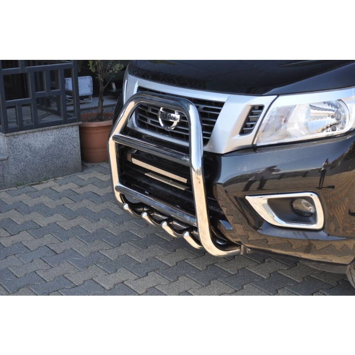 BullBar fata Nissan Navara 15-Prezent - ARP NERO, Chrome - imagine 2