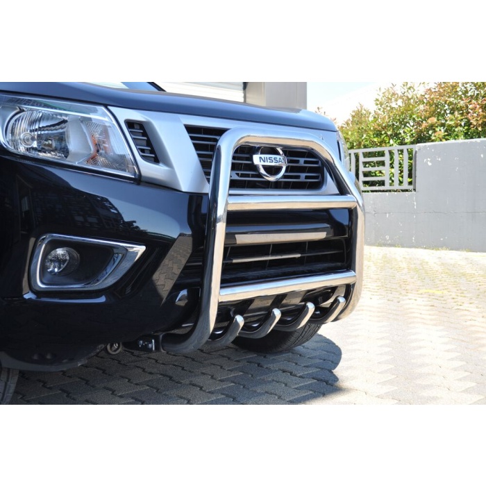 BullBar fata Nissan Navara 15-Prezent - ARP NERO, Chrome - imagine 3