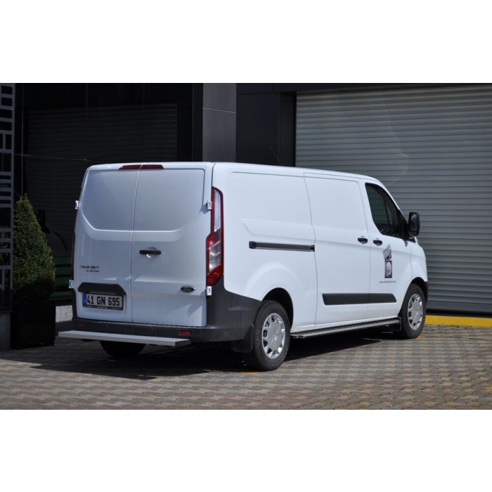 Treapta de acces din otel inoxidabil Ford Custom LWB-SWB 12-Prezent - ARP WIDE BACK, Chrome - imagine 3
