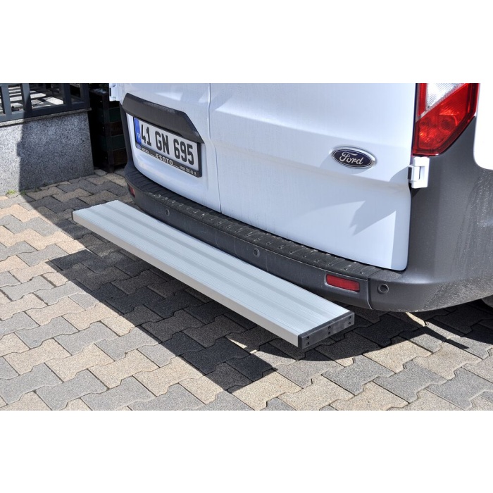 Treapta de acces din otel inoxidabil Ford Custom LWB-SWB 12-Prezent - ARP WIDE BACK, Chrome - imagine 2